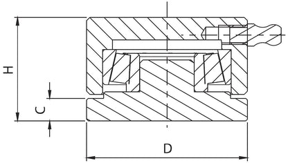 Tejuelo Mediano Para Puertas Batientes de Hasta 450 Kg