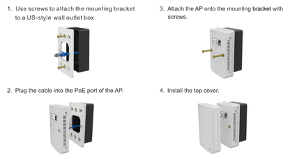 Montaje en pared para Access Point modelo RG-RAP1200(P) - 1 pieza