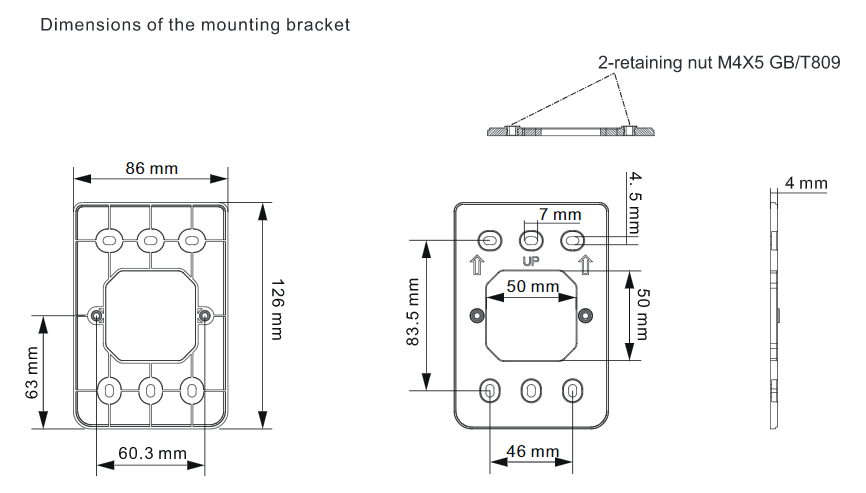 Montaje en pared para Access Point modelo RG-RAP1200(P) - 1 pieza