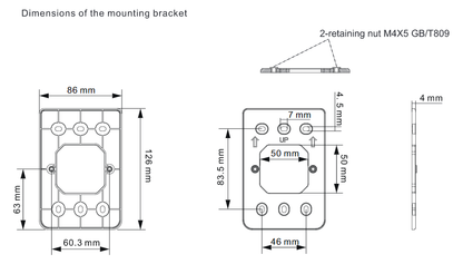 Montaje en pared para Access Point modelo RG-RAP1200(P) - 1 pieza