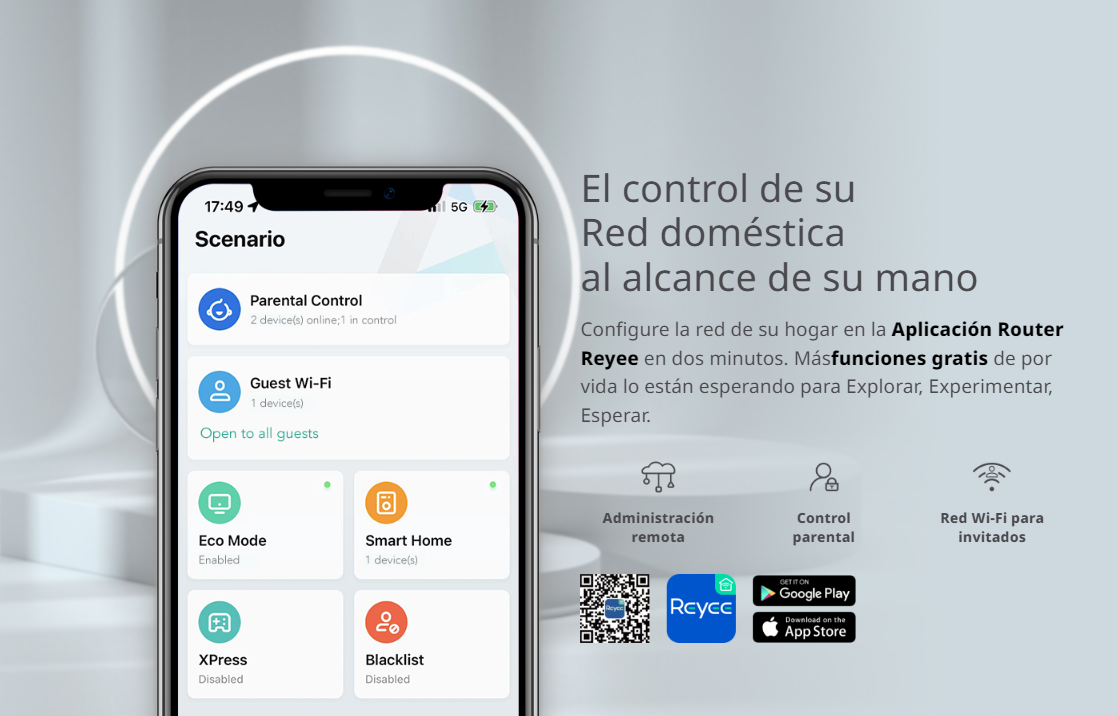 Home Router inalámbrico MESH , Diseñado para GAMING con doble puerto WAN Gigabit para Sumar Ancho de banda, 4 puertos LAN Gigabit., WI-FI 6 2x2 doble