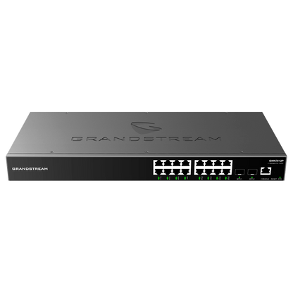 Switch Gigabit PoE+ Administrable / 16 puertos 10/100/1000 Mbps + 4 Puertos SFP Uplink / Hasta 240W / Compatible con GWN Cloud.