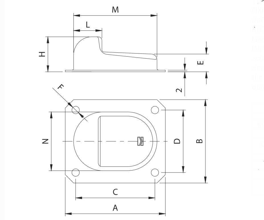 166P - Tope Pequeño Para Puertas Batientes o Abatibles