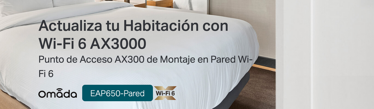 Punto de Acceso Omada / Wi-Fi 6 AX3000 MU-MIMO 2x2 / Alta Densidad de Usuarios / Configuración por Controlador o Stand-Alone / Para Montaje en