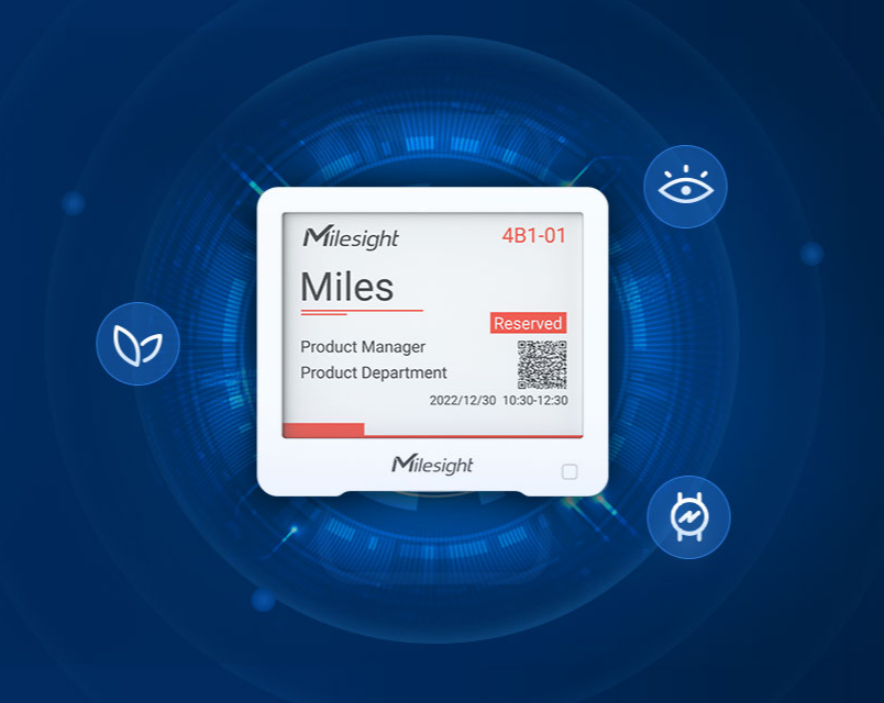 Display E-Ink LoRaWAN / Pantalla de Tinta Electrónica 4.2 Pulgadas / Oficina Inteligente y Señalización Digital / para BMS y Edificios Inteligentes