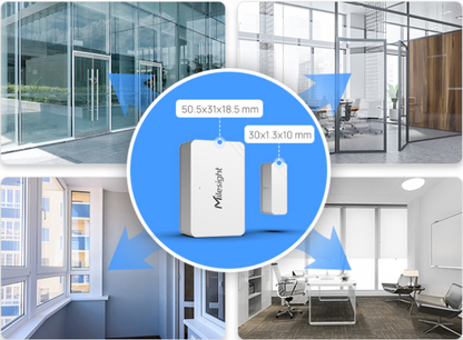 Sensor de Contacto Magnético LoRaWAN / Detección de Apertura de Puertas y Ventanas / BMS y Seguridad / Batería de Larga Duración