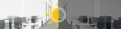 Sensor de Ocupación PIR y Luz LoRaWAN / Automatización de Iluminación para Edificios Inteligentes (BMS) / Detección 120° x 100° / 8 Metros / 1-60000