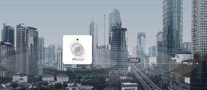 Sensor de Ocupación PIR y Luz LoRaWAN / Automatización de Iluminación para Edificios Inteligentes (BMS) / Detección 120° x 100° / 8 Metros / 1-60000