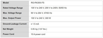 RG-PA300I-FS Fuente de Poder 300W para RG-NBS7003