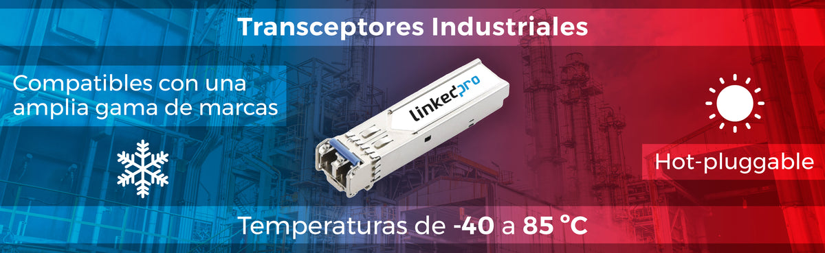 Transceptores Ópticos Industriales Bidireccionales SFP (Mini-Gbic) / Monomodo 1310 & 1550 nm / 1.25 Gbps / 1000BASE-BX / Conector LC/UPC Simplex
