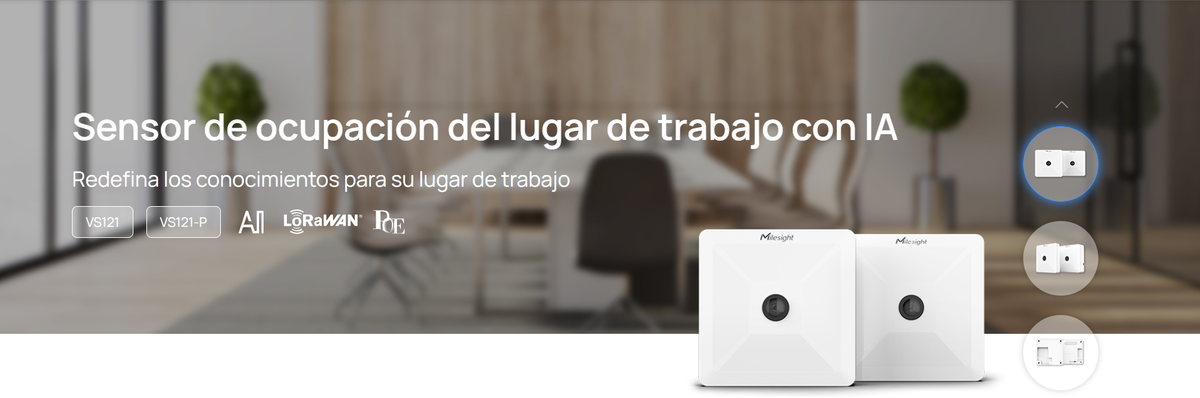 Sensor Inteligente de Presencia y Conteo de Personas LoRaWAN / Precisión 98% / Área hasta 126 m² / para Retail y Edificios Inteligentes