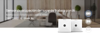 Sensor Inteligente de Presencia y Conteo de Personas LoRaWAN / Precisión 98% / Área hasta 126 m² / para Retail y Edificios Inteligentes