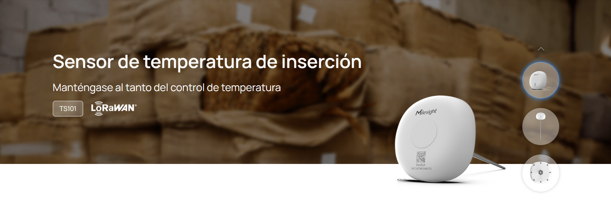 Sensor de Temperatura con Varilla Metálica para Monitoreo en Líquidos y Sólidos con LoRaWAN