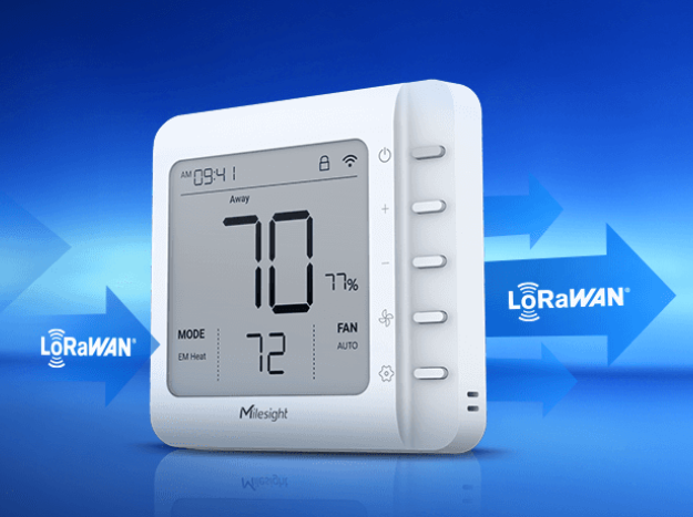 Termostato Inteligente LoRaWAN para HVAC / 4 Etapas Calefacción + 2 Refrigeración / Compatible con Bombas de Calor y Calderas / Control Inalámbrico