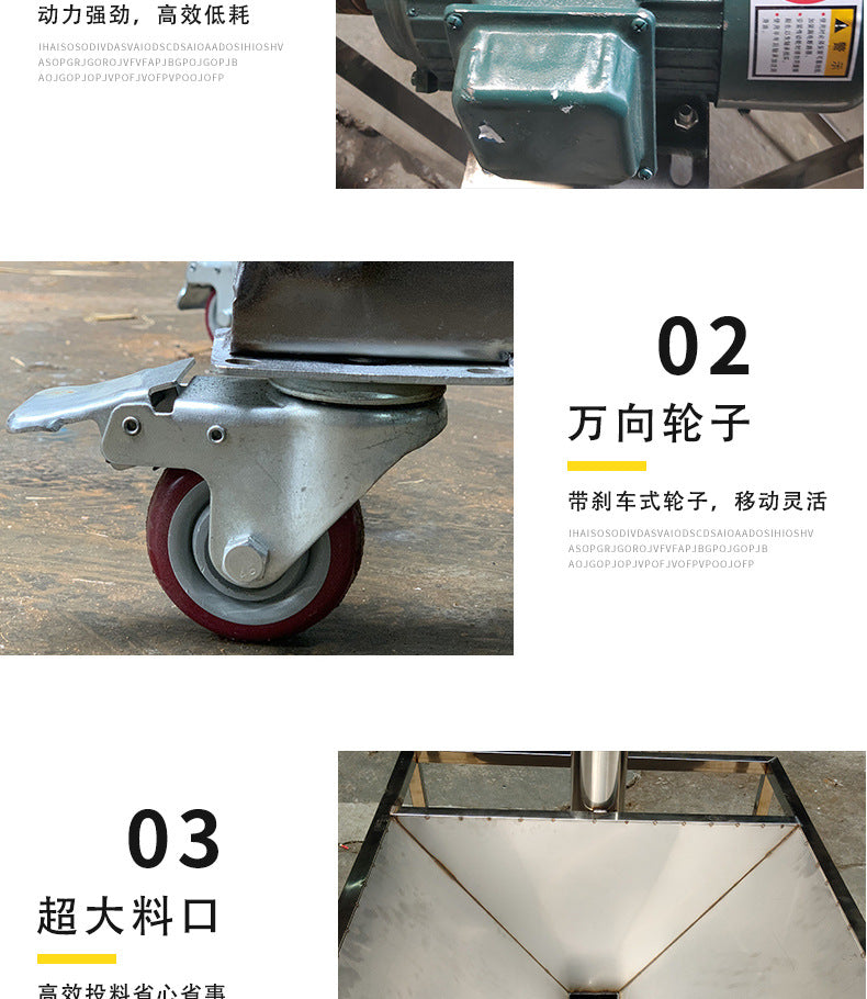Alimentador de tornillo de acero inoxidable, transportador de tornillo de plástico granulado, elevador vertical, alimentador automático de tornillo sinfín