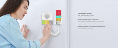 Intercomunicador SIP Wi-Fi para Hospital/Asilos, 6 botones, antibacterial, 1 Relevador integrado