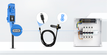 Medidor Inteligente de Corriente LoRaWAN / 100A / Autoalimentado / Muestreo 3.3 kHz / Sensor de Temperatura