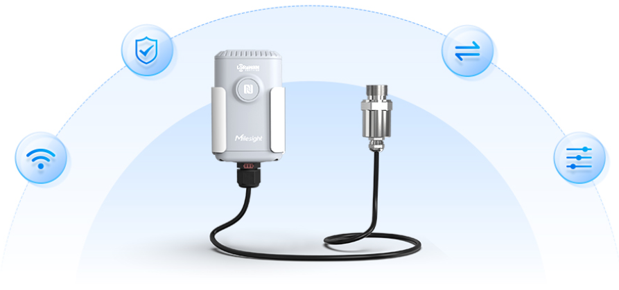 Sensor Industrial de Presión de Tuberías con Conectividad LoRaWAN
