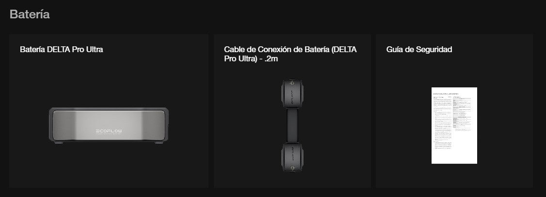 Estación de Energía Delta Pro Ultra 7.2kW para Respaldo Residencial, Incluye Batería de Litio LFP 6kWh, Sincronización para Mayor Potencia, Carga