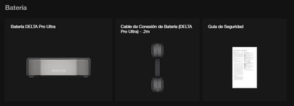 Estación de Energía Delta Pro Ultra 7.2kW para Respaldo Residencial, Incluye 2 Baterías de Litio LFP 6kWh (12kWh Totales), Sincronización para Mayor