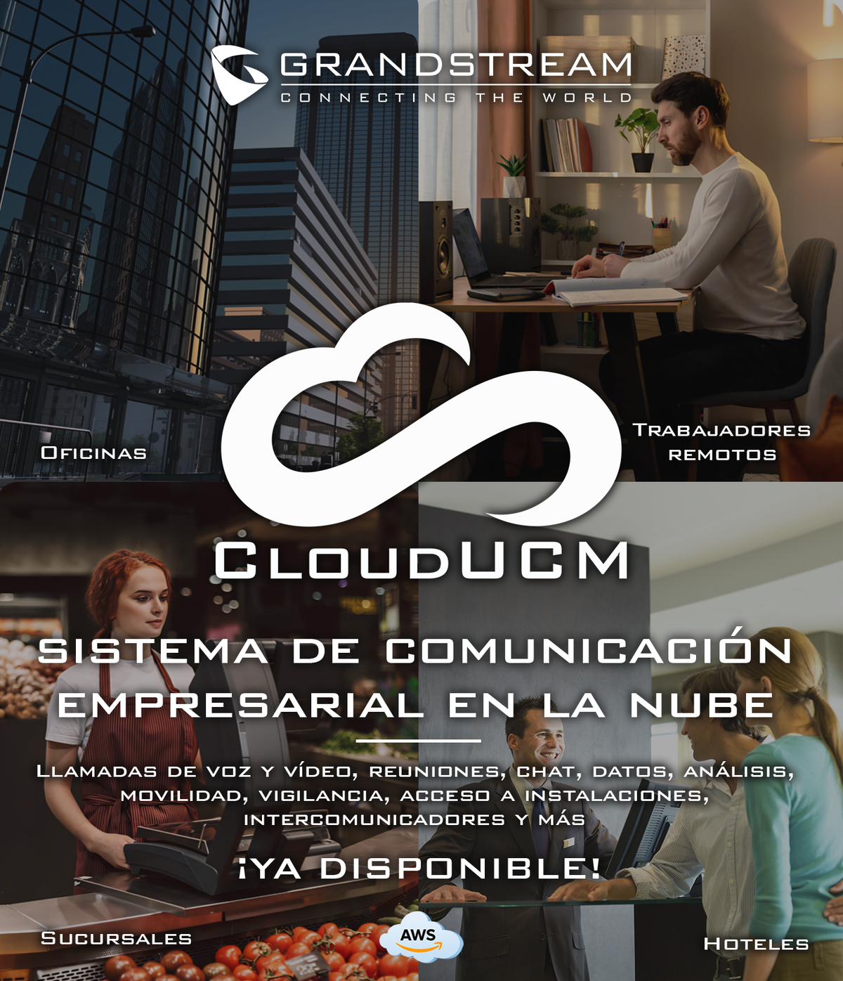 Conmutador IP en la nube anual SOHO Hasta 20 extensiones