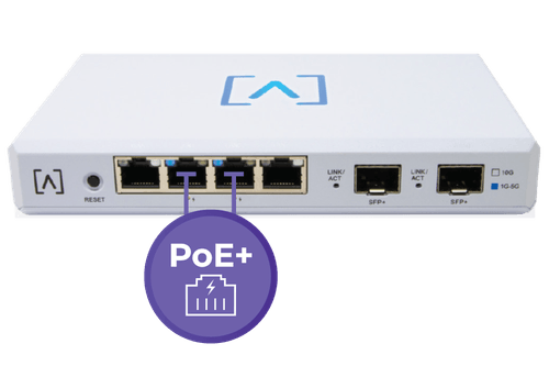 Router VPN / 4 puertos 10/100/1000/2500 Gbps (2 puertos PoE af/at) / 2 puertos SFP+ 10Gbps / Filtrado Avanzado DPI: Bloqueo de Contenido