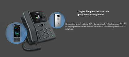 Teléfono IP Empresarial, 4 líneas SIP, pantalla a color 2.4", PoE, puertos Gigabit, conferencia local de 6 vías.