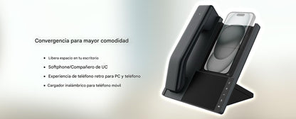 Estación Telefónica Todo en Uno/ Handset Inalámbrico/ Bluetooth / Carga Inalámbrica a Dispositivos Móviles