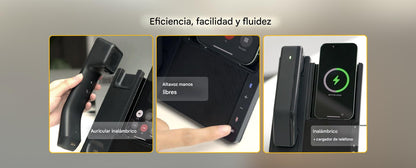 Estación Telefónica Todo en Uno/ Handset Inalámbrico/ Bluetooth / Carga Inalámbrica a Dispositivos Móviles