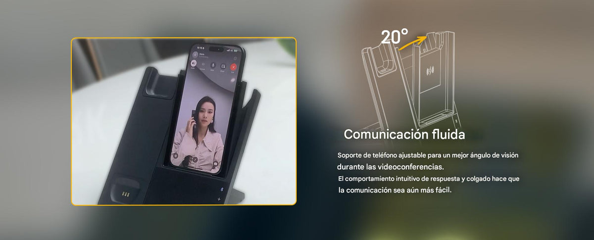Estación Telefónica Todo en Uno/ Handset Inalámbrico/ Bluetooth / Carga Inalámbrica a Dispositivos Móviles