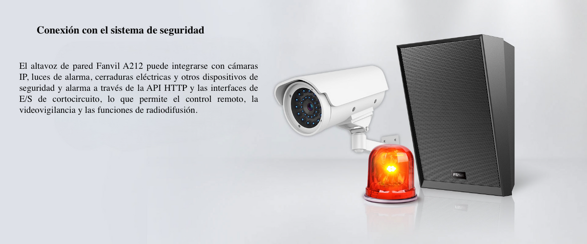 Altavoz SIP IP para voceo y paging, 2 líneas SIP, potencia de hasta 15W, alimentación vía PoE