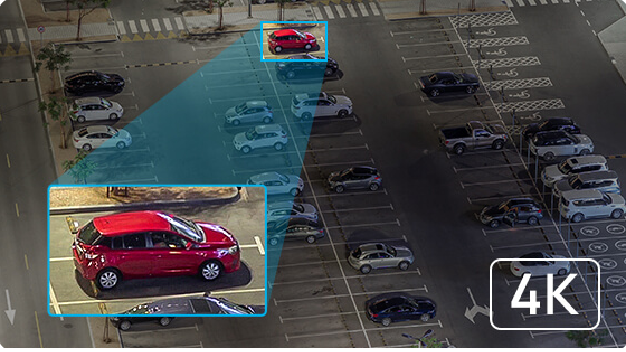 Cámara Bullet Plus AI / Gestión de Estacionamiento / 100 Plazas / LPR 4 Plazas / 4K UHD / Starvis 1/1.8" / Zoom 2.8-12 mm / WDR 120dB / IP67 IK10