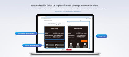 Teléfono IP Inalámbrico para Hotelería con Wi-Fi 6 Doble Banda, 6 Teclas DSS,Material Antibacterial