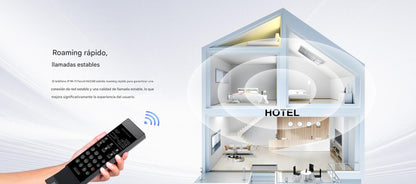 Teléfono IP Inalámbrico para Hotelería con Wi-Fi 6 Doble Banda, 6 Teclas DSS,Material Antibacterial