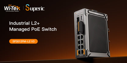 Switch de Red SP3012FM-L2(V3) / 8 Puertos 10/100/1000Mbps PoE / 4 Puertos SFP 1000M/2.5Gbps / Capacidad de Conmutación 36Gbps / Presupuesto PoE 240W