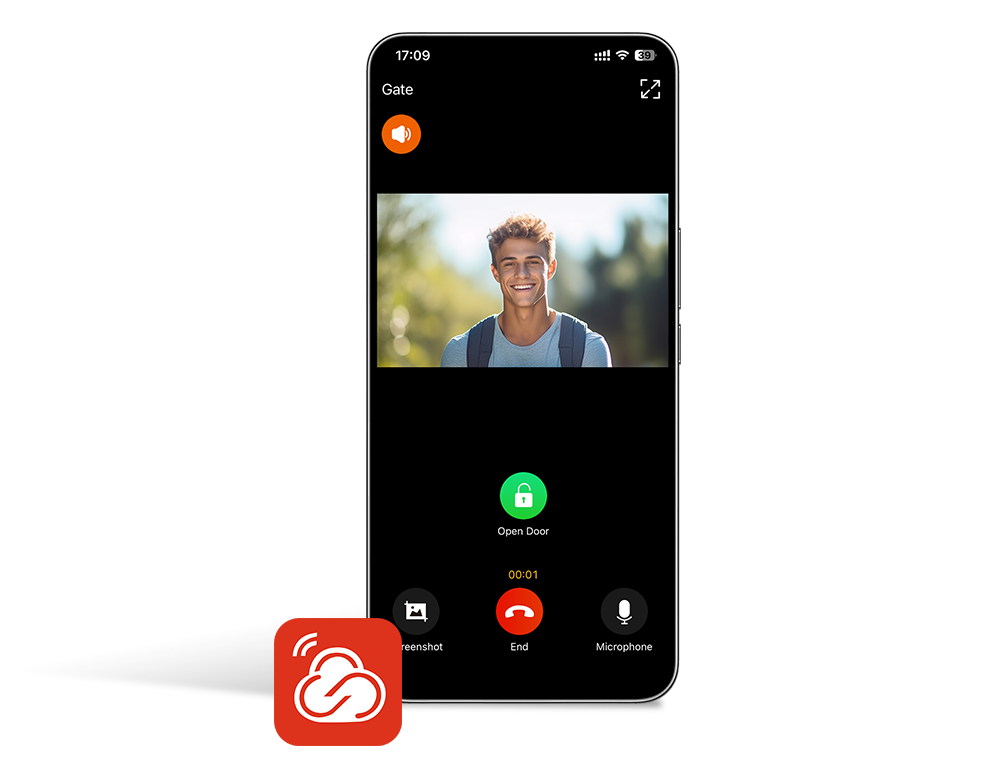 Licencia Permanente, Un Usuario Principal y 4 usuarios adicionales para App Fanvil Link , Monitoreo, Apertura Remota, Creación de Códigos QR