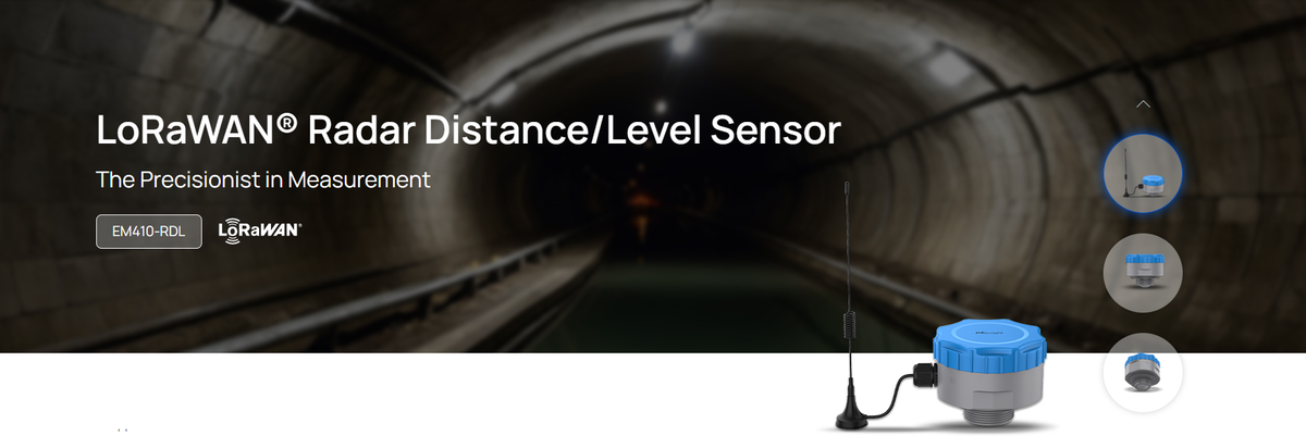 Radar de Distancia LoRaWAN / Nivel en Tanques y Pozos / Medición hasta 12 m / IP68 / Batería 7 Años / Telemetría para BMS y Agua