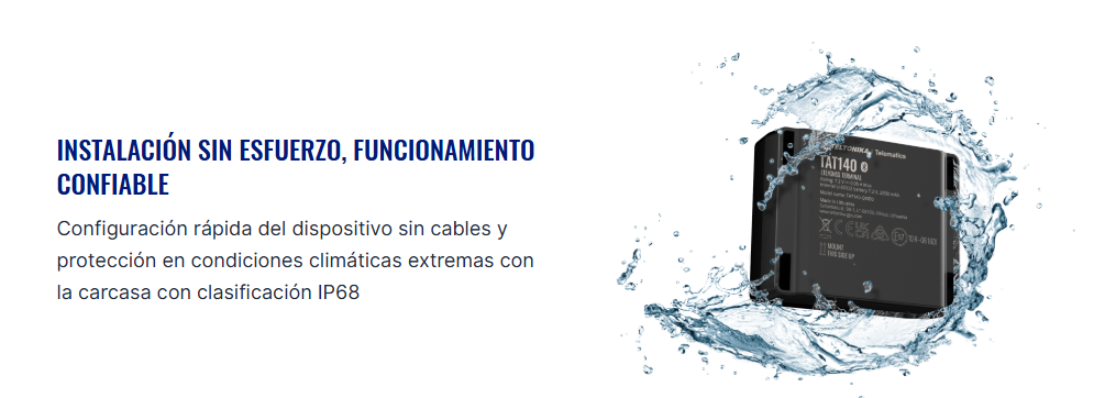 Rastreador GPS de Activos / 4G LTE (CAT 1) con Respaldo 2G / GNSS Multiconstelación / Bluetooth LE / Batería 2200 mAh de Larga Duración / IP68