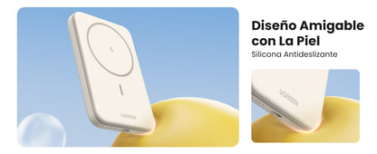Power Bank MagSafe de 5000mAh | 15W | Carga Inalámbrica y por Cable USB-C | Sistema de Protección Inteligente | Tecnología de Carga Rápida | Ultra