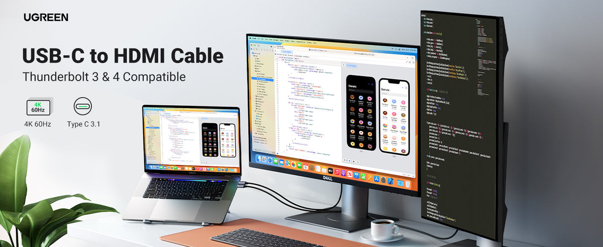 Cable USB-C a DP 1.4 | 3 Metros (9.84 Pies) | Compatible con Thunderbolt 3 & 4 | 8K@60Hz | 4K@240Hz | HDR10+ | eARC | DTS | 3D | ALLM | VRR | |