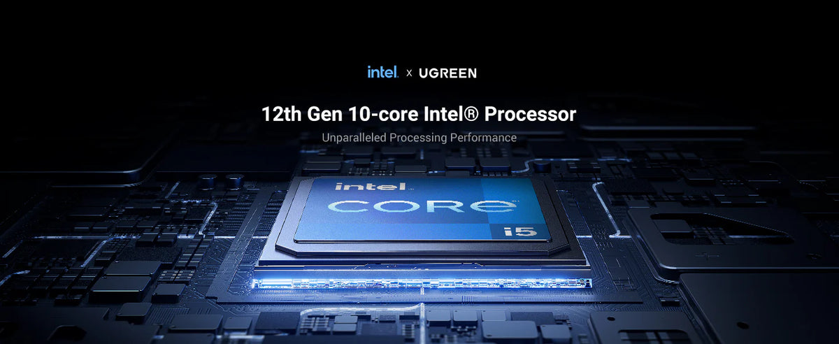 NAS UGREEN NASync DXP480T Plus / Intel Core i5-1235U 10 Núcleos / 4 Ranuras SSD M.2 NVMe PCIe 4.0 y 3.0 / 10GbE Ethernet / Thunderbolt 4 40 Gbps