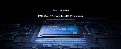 NAS UGREEN NASync DXP480T Plus / Intel Core i5-1235U 10 Núcleos / 4 Ranuras SSD M.2 NVMe PCIe 4.0 y 3.0 / 10GbE Ethernet / Thunderbolt 4 40 Gbps