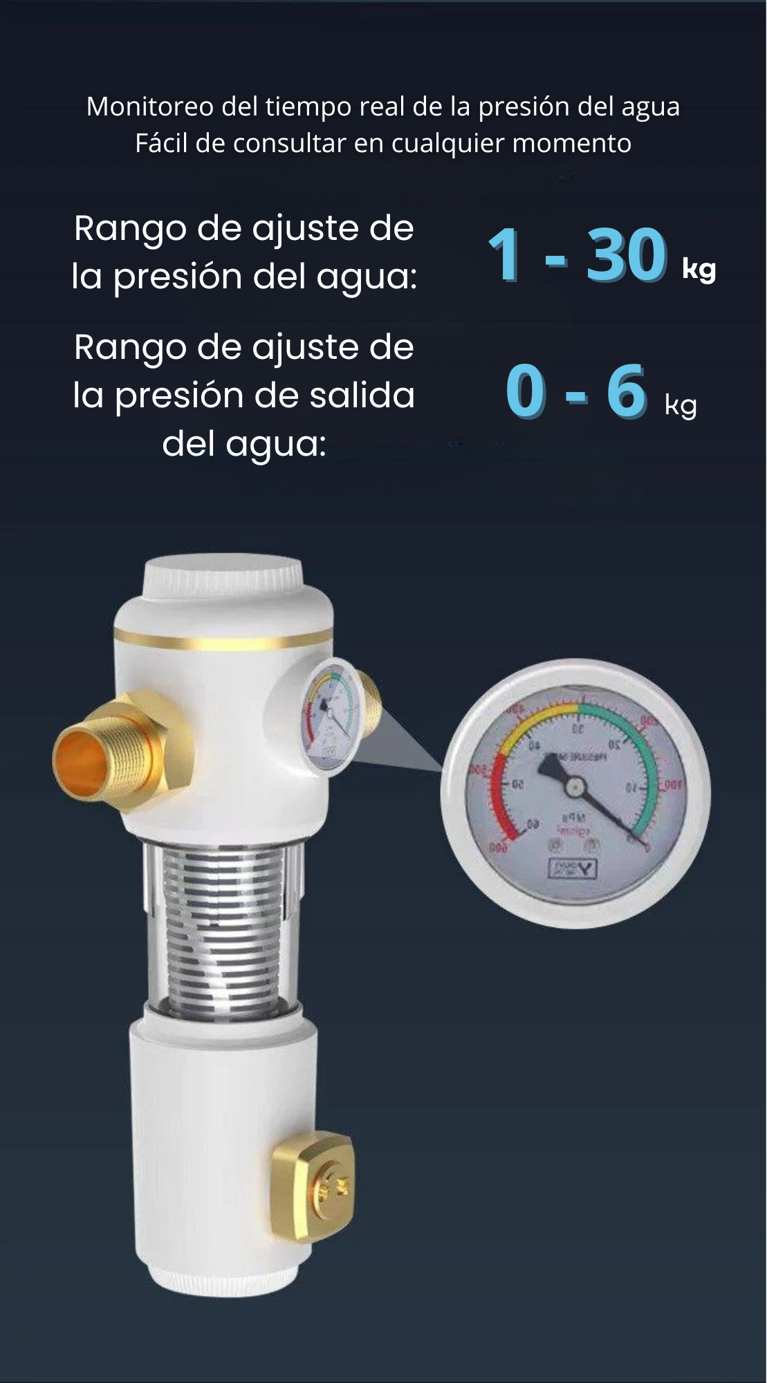 Prefiltro de retro lavado VS sarro, filtro doméstico de alto flujo, protección contra el sarro