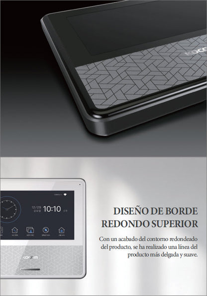 KIT DE VIDEOPORTERO IP COLOR BLANCO / Apertura con app / Súper elegante / Monitor WIFI / Alimentación 110vca