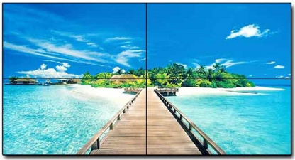Pantalla LCD 65" 4K para Videowall / Entrada HDMI - VGA - DVI - DP / Monitor Robusto / Bisel Delgado (3.5 mm) / Daisy Chain (Conexion en Cadena sin