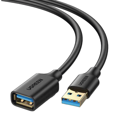 Cable Extensor USB 3.0 / 3 Metros / Macho-Hembra / 5 Gbps / Ultra Durabilidad / Núcleo de cobre estañado 28/22 AWG / Blindaje interior múltiple