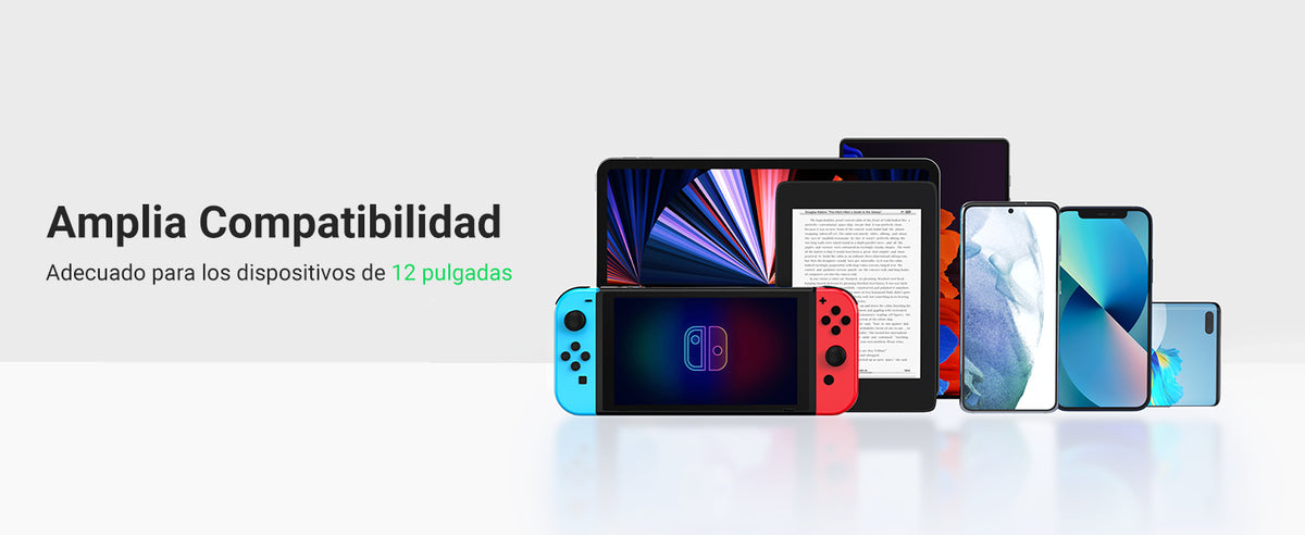 Soporte de Escritorio para Tablet / Ajustable de 0° a 100° / Goma Antiarañazos / Antideslizante / Amplia Compatibilidad con dispositivos de 4'' a