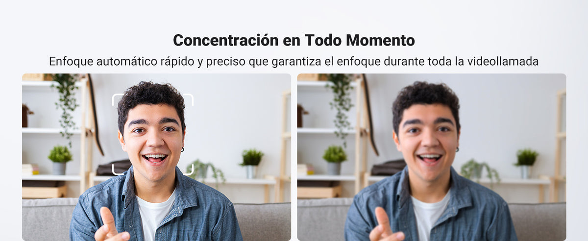 Cámara Web 2K con Micrófono Integrado | Cancelación de Ruido | Corrección de Luz Automática | Vista Amplia de 91° | Rotación Flexible de 360° |