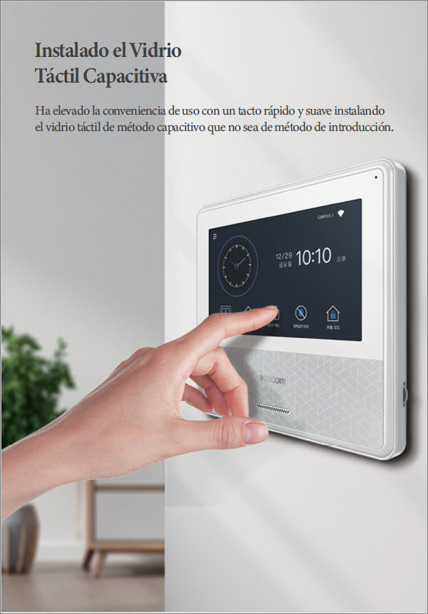 KIT DE VIDEOPORTERO IP COLOR BLANCO / Apertura con app / Súper elegante / Monitor WIFI / Alimentación 110vca