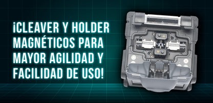 Fusionadora de Fibra Óptica Multimodo y Monomodo / Alineación por Núcleo / 6 Motores para Mejor Precisión en el Empalme / Capacitación Remota Gratuita